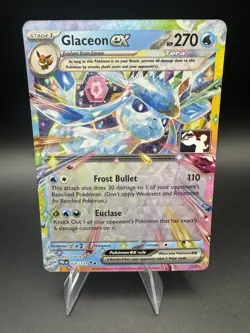 Glaceon ex 026/131 Play! Pokemon Prize Pack Series 7 Prismatic Evolutions - NM - Image 1