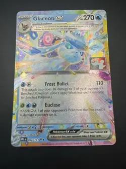 Glaceon ex 026/131 Play! Pokemon Prize Pack Series 7 Prismatic Evolutions - NM - Image 4
