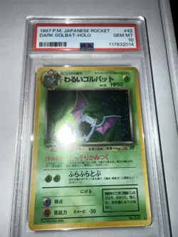 Pokemon TCG Dark Golbat 42 Holo Rare Japanese 1997 Vintage WOTC PSA 10 Gem Mint - Image 4