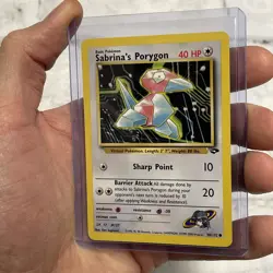 Sabrina's Porygon 98/132 Unlimited Pokemon Gym Challenge NM/MT Vintage Nintendo - Image 2