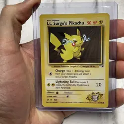 Pokemon Lt. Surge’s Pikachu 81/132 - Gym Heroes - LP Vintage Nintendo Pokemon - Image 1