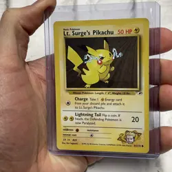 Pokemon Lt. Surge’s Pikachu 81/132 - Gym Heroes - LP Vintage Nintendo Pokemon - Image 2