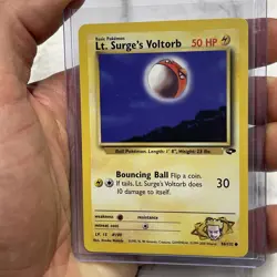 Pokemon TCG - Lt. Surge's Voltorb 86/132 Gym Challenge Regular Unlimited NM WOTC - Image 2