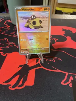 Pokemon Hippopotas Master Ball Reverse 052/131 PRE Prismatic Evolutions NM - Image 1