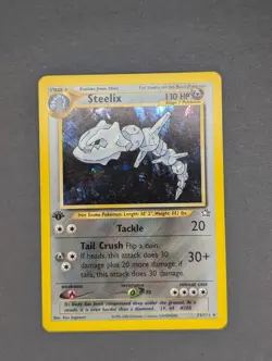 Vintage Pokemon - Steelix Neo Genesis - Holo 1st Edition - Moderate Wear - Image 1