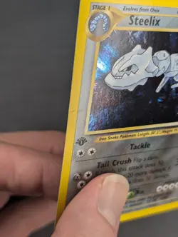 Vintage Pokemon - Steelix Neo Genesis - Holo 1st Edition - Moderate Wear - Image 3