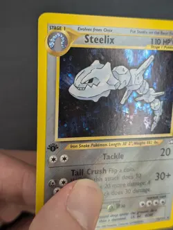 Vintage Pokemon - Steelix Neo Genesis - Holo 1st Edition - Moderate Wear - Image 5