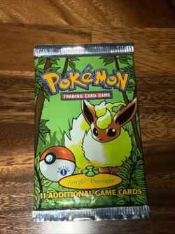 Wizards of the Coast First Edition Pokemon Jungle Booster Pack 742818060639 - Image 1
