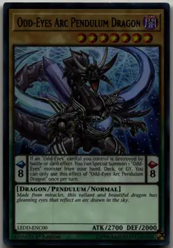 Odd-Eyes Arc Pendulum Dragon Ultra Rare Legendary Dragon Decks LEDD-ENC00 LP - Image 1