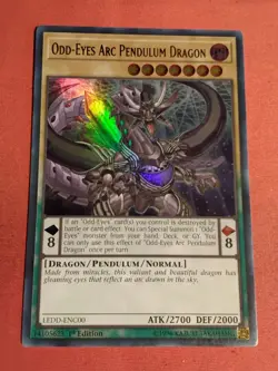Yu-Gi-Oh! Odd-Eyes Arc Pendulum Dragon LEDD-ENC00 UR 1st Ed. - Unplayed Mint+ - Image 1