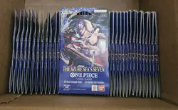 One Piece Op-14 Sleeved Booster Pack The Azure Sea’s Seven LOT OF 43 PACKS - Image 1