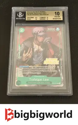 Trafalgar Law Online Regional 2023 Finalist OP02-035 One Piece Promo BGS 10 - Image 1