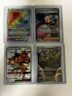 Pokemon Lot Of 4 Cards (GX, VSTAR, Janine’s Secret Art, Kingambit) - Image 1