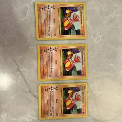 3 Pokemon Charmeleon Shadowless Base Set Card # 24/102 - Lot of 3 - Image 2