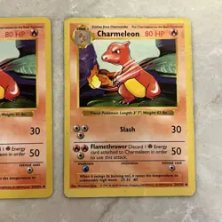 3 Pokemon Charmeleon Shadowless Base Set Card # 24/102 - Lot of 3 - Image 5