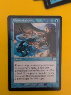 Chain of Vapor. sorcery Magic the Gathering Card. Onslaught. - Image 1