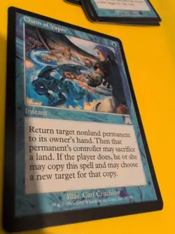 Chain of Vapor. sorcery Magic the Gathering Card. Onslaught. - Image 5