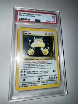 1999 Pokemon TCG Jungle Snorlax Holo Rare Card #11/64 Vintage WOTC PSA 7 NM MT - Image 4
