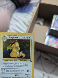 Pokemon TCG Dragonite 4/62 Fossil Unlimited Rare Holo Pokemon Card WOTC - Image 2