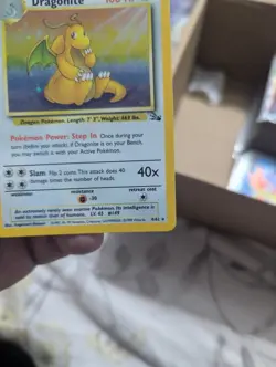Pokemon TCG Dragonite 4/62 Fossil Unlimited Rare Holo Pokemon Card WOTC - Image 3