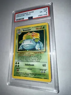 Pokemon TCG Venusaur Base Set Holo Unlimited Rare Card 15/102 1999 WOTC PSA 6 - Image 4