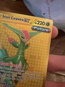 Pokemon Iron Leaves EX Gold Secret Rare Card 213/162 Temporal Forces NM - Image 4