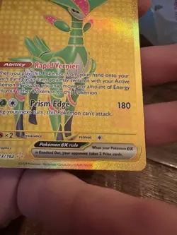 Pokemon Iron Leaves EX Gold Secret Rare Card 213/162 Temporal Forces NM - Image 5