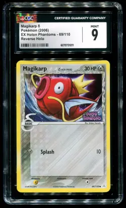 CGC 9 Magikarp Reverse Holo EX Holon Phantoms 2006 Pokemon Card #69 - Image 1