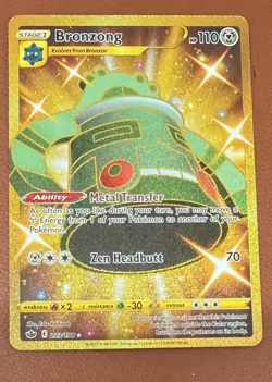 Pokemon Card Bronzong 223/198 Chilling Reign Secret Rare NM/M Pack Fresh - Image 1