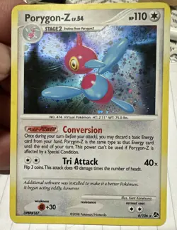 Pokemon Diamond & Pearl Great Encounters - Porygon-Z (Holofoil) Card 6/106 SWIRL - Image 1