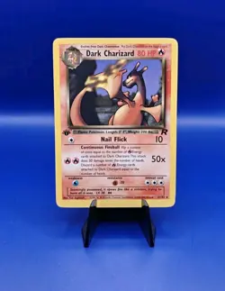 Dark Charizard 21/82 1st Edition Non Holo Rare Team Rocket Pokemon Card WOTC NM - Image 1