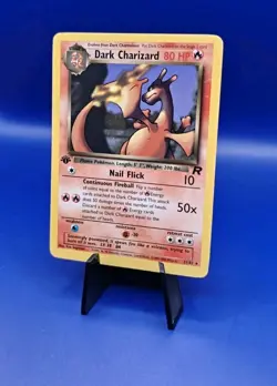 Dark Charizard 21/82 1st Edition Non Holo Rare Team Rocket Pokemon Card WOTC NM - Image 3