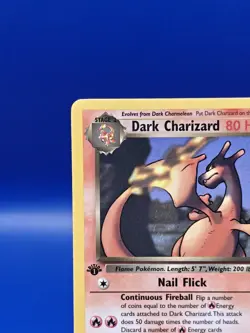 Dark Charizard 21/82 1st Edition Non Holo Rare Team Rocket Pokemon Card WOTC NM - Image 4
