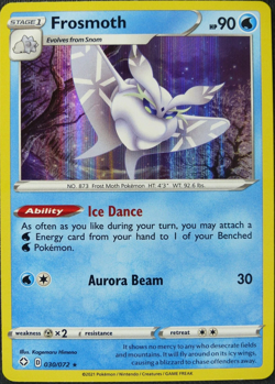 Frosmoth 030/072 | Uncommon Trainer Card Pokemon SWSH Shining Fates TCG - Image 1