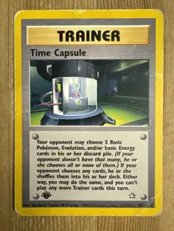 Time Capsule - 90/111 - Pokemon Neo Genesis 1st Edition Rare Card WOTC - DAMAGED - Image 1