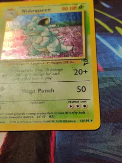 Pokemon Nidoqueen TCG Holo Unlimited Rare Card 12/130 Base Set 2 HP - Image 4
