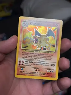 Pokemon TCG Base Set Charizard 4/102 Holo Foil Card - Image 2