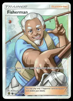 Pokemon Cards Fisherman SV83/SV94 Hidden Fates Rare Ultra NM - Image 1