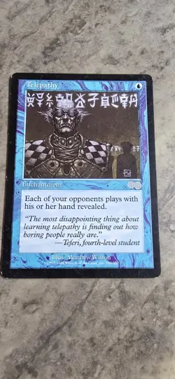 Telepathy Urza's Saga Regular Enchantment Uncommon MTG LP - Image 1