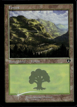 Commander Masters Forest Foil NM-M Magic the Gathering! - Image 1