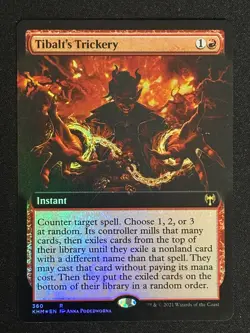 1x MTG Tibalt's Trickery (Extended Art, Foil) - Kaldheim (KHM) #360 - Magic - Image 1