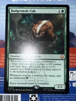 MTG Badgermole Cub, NM-Mint, English Avatar: The Last Airbender - Image 1