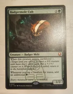 Badgermole Cub M 0167-MTG Avatar The Last Airbender MYTHIC (Non Foil) NM/MINT - Image 1