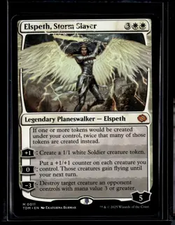 Elspeth, Storm Slayer - 11 - TDM - NM - MTG Magic the Gathering - Image 1