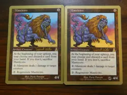 Mtg Magic The Gathering World Championship (2000) Masticore x2 Excellent - NM - Image 1