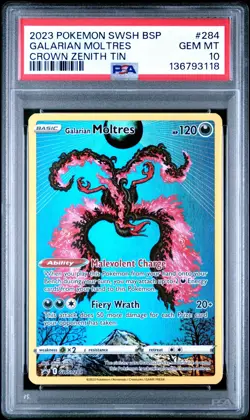 Pokemon TCG Galarian Moltres SWSH284 Sword & Shield Promo PSA 10 - Image 1