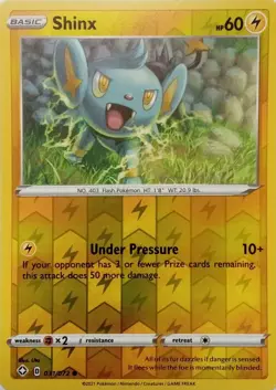 031/072 SHINX REVERSE HOLO SHINING FATES POKEMON CARD - Image 1