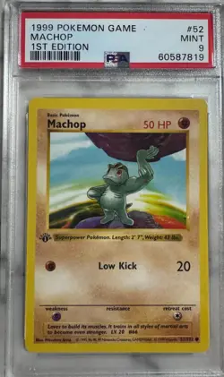 1999 Pokemon Game Machop 1st Edition - Image 1
