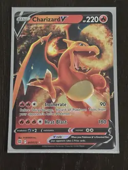 Pokemon Charizard V 017/172 Brilliant Stars Ultra Rare Holo Basic 220HP English - Image 1