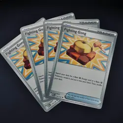 x4 #116/132 Fighting Gong ME:01: Mega Evolution NM/M Playset Regular TCG Pokemon - Image 2